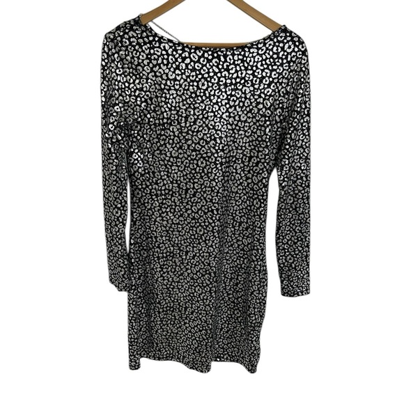 Michael Kors Metallic Leopard Dress NWT NEW REG $125 Medium Cocktail Club - Picture 9 of 13